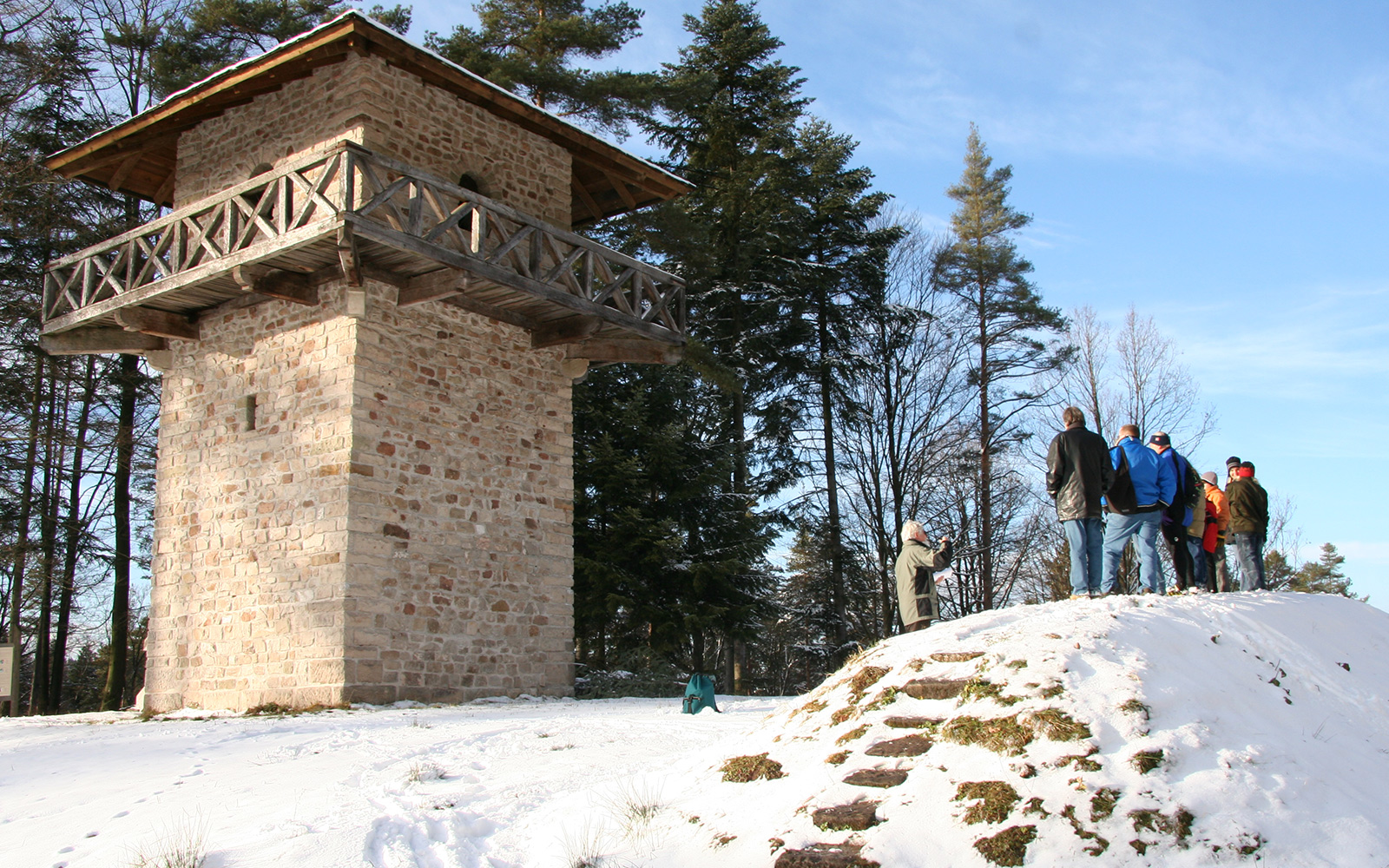 Limes-watchtower in winter 