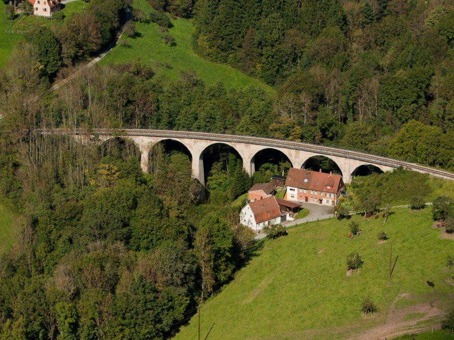 Swabian forest railway viaduct